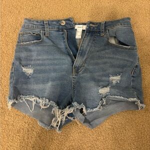 Forever 21 ripped denim shorts